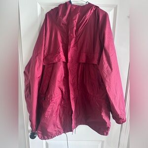 L.L. Bean Vintage Red / Maroon - Mens Tall XL - Lined Nylon Jacket Coat Vtg 90s